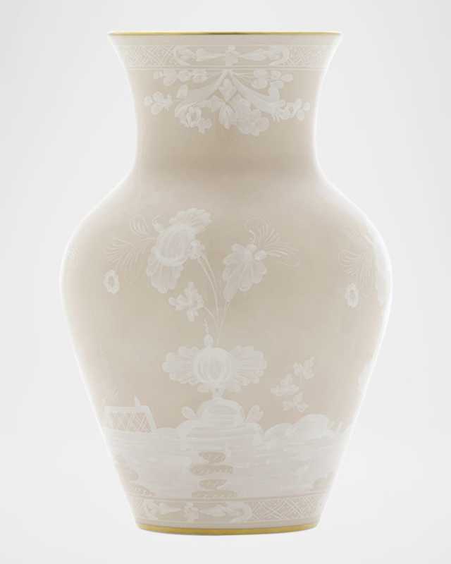 Oriente Italiano Meringa Ming Vase - 10"